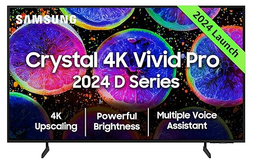 Samsung 108 cm (43 inches) D Series Crystal 4K Vivid Pro Ultra H